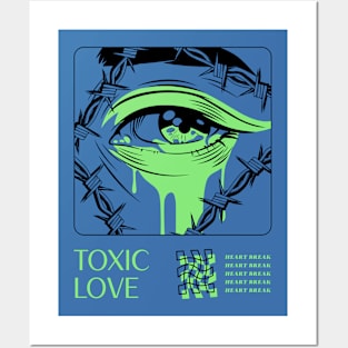 Toxic Love Heart Break Broken Heart Poison Posters and Art